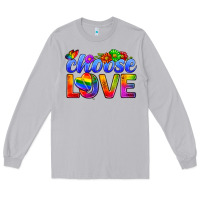 Moon Dust Pride LGBTQ+ Choose Love Long Sleeve Tee - BundleAndBundleShop