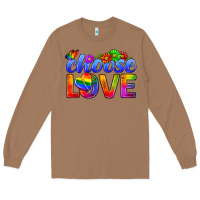 Toasted Coconut Pride LGBTQ+ Choose Love Long Sleeve Tee - BundleAndBundleShop