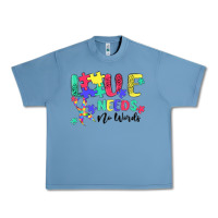 Pebble Blue love needs no words autism Urban Heavy Tee - MaliasSmallBusiness