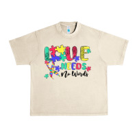 Sandshell love needs no words autism Urban Heavy Tee - MaliasSmallBusiness