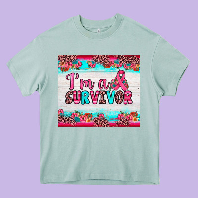 I'm A Survivor Heavy Core Tee Designed By Jahusdesignshop
