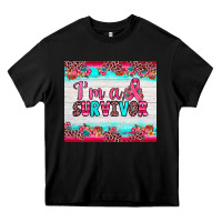 Black i'm a survivor Heavy Core Tee - JahusDesignShop