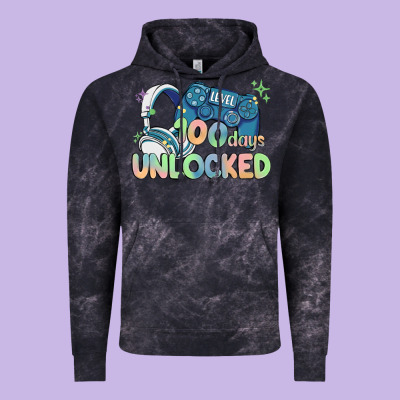 Level 100 Days Unlocked Vintage Hoodie Designed By Maliassmallbusiness
