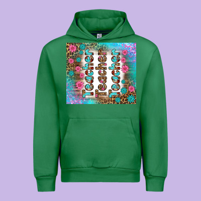 Teacher Gemstone And Pink Flower Tumbler Urban Hoodie Designed By Bundleandbundleshop