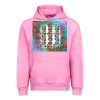 Fuchsia Pink teacher gemstone and pink flower tumbler Urban Hoodie - BundleAndBundleShop
