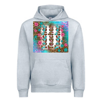 Heather Grey teacher gemstone and pink flower tumbler Urban Hoodie - BundleAndBundleShop
