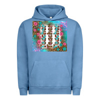 Pigment Pebble Blue teacher gemstone and pink flower tumbler Urban Hoodie - BundleAndBundleShop