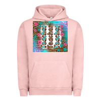 Pigment Salmon teacher gemstone and pink flower tumbler Urban Hoodie - BundleAndBundleShop