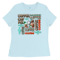 Baby Blue coffee Ladies Tee - AdoDesignShop