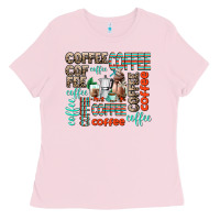 Bubblegum Pink coffee Ladies Tee - AdoDesignShop