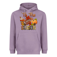 Lavender tis the season football Heavyweight Hoodie - CowGirlArtShop