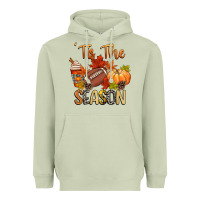Matcha tis the season football Heavyweight Hoodie - CowGirlArtShop