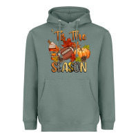 Sage tis the season football Heavyweight Hoodie - CowGirlArtShop