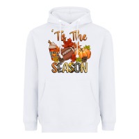 White tis the season football Heavyweight Hoodie - CowGirlArtShop