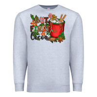 Heather Grey but first cocoa Premium Sweatshirt - CowGirlArtShop