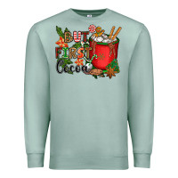 Seafoam but first cocoa Premium Sweatshirt - CowGirlArtShop