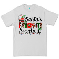 Dove Grey santa's favorite secretary Premium Tee - AdoDesignShop