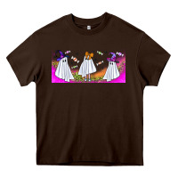 Chocolate Brown cutes ghosts libbey glass Heavy Core Tee - BundleAndBundleShop