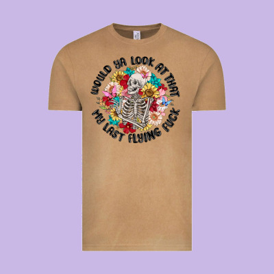 Would Ya Look At That My Last Flying Fuck Vintage Tee Designed By Maliassmallbusiness
