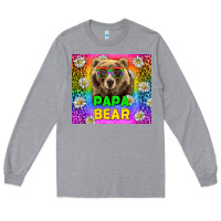 Heather Grey Western Papa Bear LGBTQ+ Tumbler Long Sleeve Tee - BundleAndBundleShop