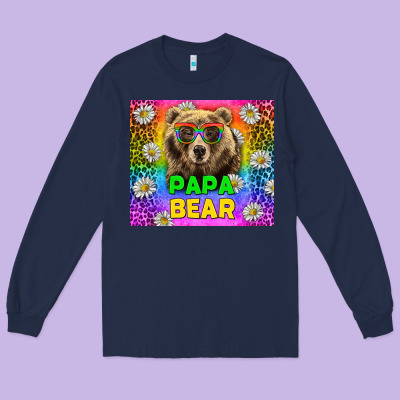 Western Papa Bear Lgbtq+ Tumbler Long Sleeve Tee Designed By Bundleandbundleshop