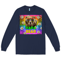 Navy Western Papa Bear LGBTQ+ Tumbler Long Sleeve Tee - BundleAndBundleShop