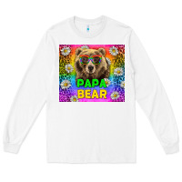 White Western Papa Bear LGBTQ+ Tumbler Long Sleeve Tee - BundleAndBundleShop