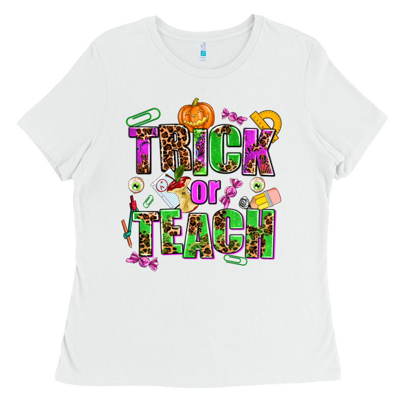 Trick Or Teach Ladies Tee by AdoDesignShop | Teevron