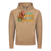 Vintage Coffee life is better in the country Vintage Hoodie - MaliasSmallBusiness