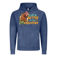 Vintage Denim life is better in the country Vintage Hoodie - MaliasSmallBusiness