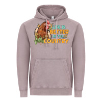 Vintage Zinc life is better in the country Vintage Hoodie - MaliasSmallBusiness