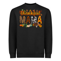 Black thankful mama bbs Heavyweight Sweatshirt - BundleAndBundleShop