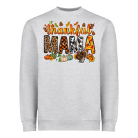 Heather Grey thankful mama bbs Heavyweight Sweatshirt - BundleAndBundleShop