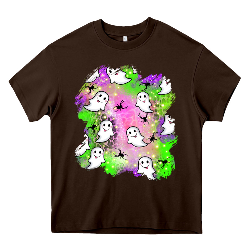 Ghost Halloween Patch Heavy Core Tee by BundleAndBundleShop | Teevron