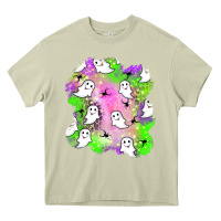 Mossy ghost halloween patch Heavy Core Tee - BundleAndBundleShop