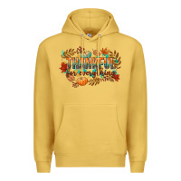 Antique Gold thankful for everything Premium Hoodie - CowGirlArtShop