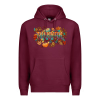 Burgundy thankful for everything Premium Hoodie - CowGirlArtShop