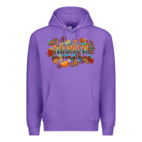 Purple thankful for everything Premium Hoodie - CowGirlArtShop