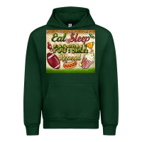 Forest Green eat sleep football repeat tumbler Urban Hoodie - BundleAndBundleShop