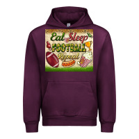 Mauve Wine eat sleep football repeat tumbler Urban Hoodie - BundleAndBundleShop