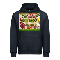 Navy eat sleep football repeat tumbler Urban Hoodie - BundleAndBundleShop