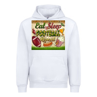White eat sleep football repeat tumbler Urban Hoodie - BundleAndBundleShop