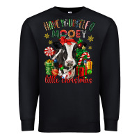 Black have yourself a little christmas cow Premium Sweatshirt - CowGirlArtShop