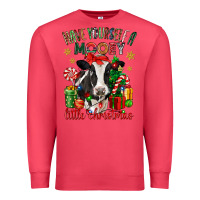 Cardinal have yourself a little christmas cow Premium Sweatshirt - CowGirlArtShop