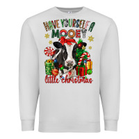 Dove Grey have yourself a little christmas cow Premium Sweatshirt - CowGirlArtShop