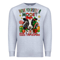 Heather Grey have yourself a little christmas cow Premium Sweatshirt - CowGirlArtShop