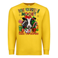 Lemon have yourself a little christmas cow Premium Sweatshirt - CowGirlArtShop