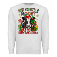 Oatmeal Heather have yourself a little christmas cow Premium Sweatshirt - CowGirlArtShop