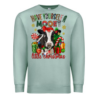 Seafoam have yourself a little christmas cow Premium Sweatshirt - CowGirlArtShop