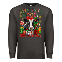 Smoke have yourself a little christmas cow Premium Sweatshirt - CowGirlArtShop